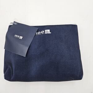 United Airlines 100 Years Of United Navy Blue Anniversary Amenity Kit Pouch New
